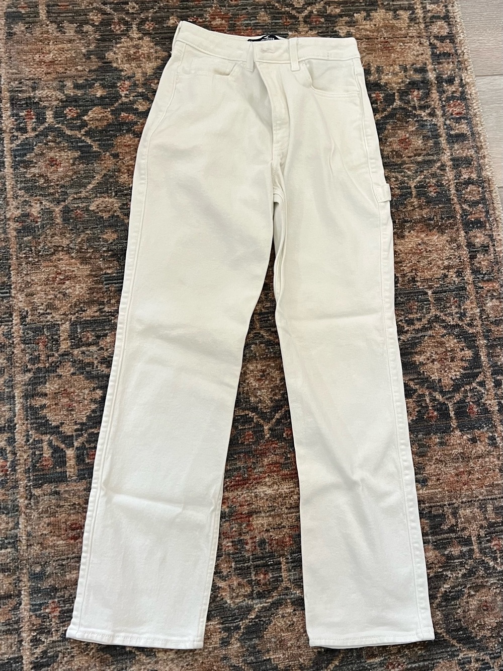 Hollister Cream Straight-Leg Jeans for Women